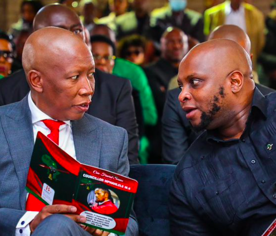 Julius Malema and Floyd Shivambu