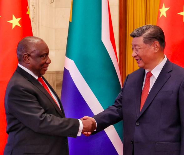 Cyril Ramaphosa and Xi Jinping