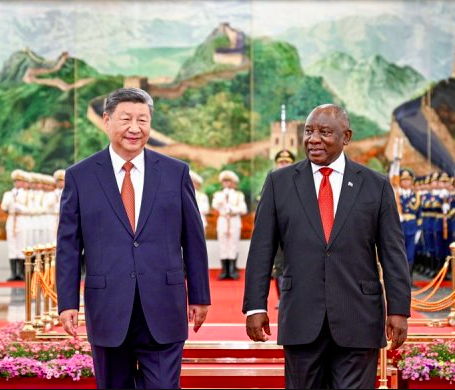 Cyril Ramaphosa and Xi Jinping