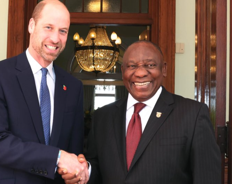 Prince William and Cyril Ramaphosa