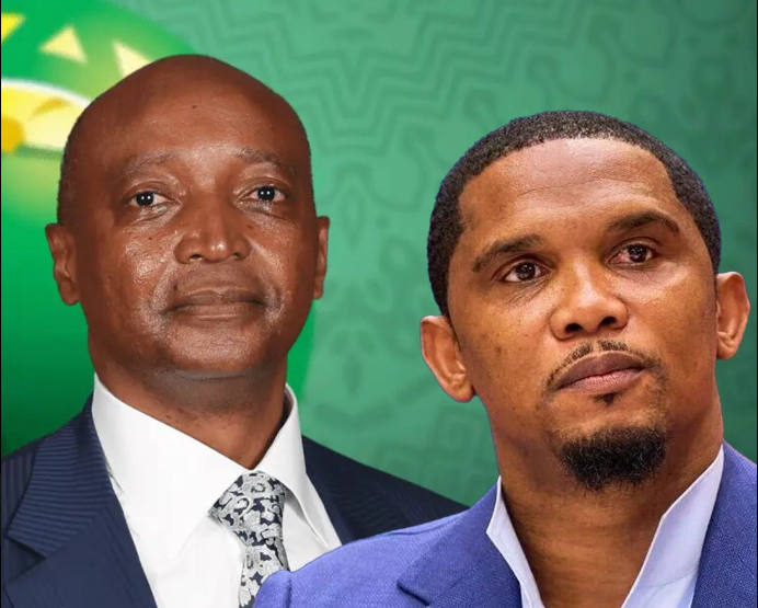 Patrice Motsepe and Samuel Eto'o